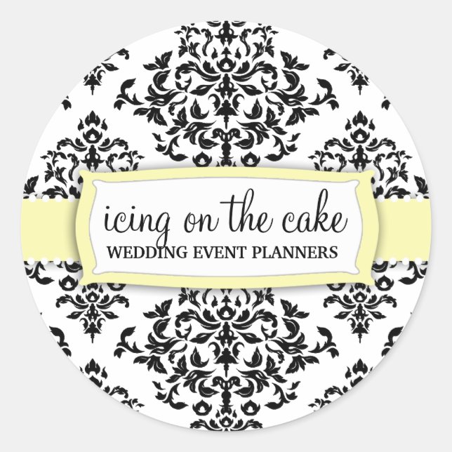 Sticker Rond 311 Glacage sur l'autocollant citron au gâteau (Devant)