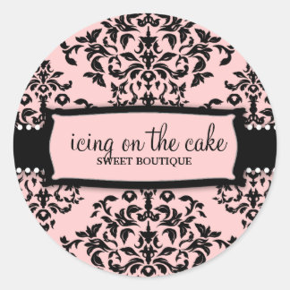 Sticker Rond 311 Glacer sur le glaçage sucré du gâteau