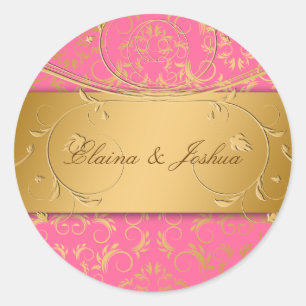 Sticker Rond 311-Golden devinent la fraise d'autocollant brûl