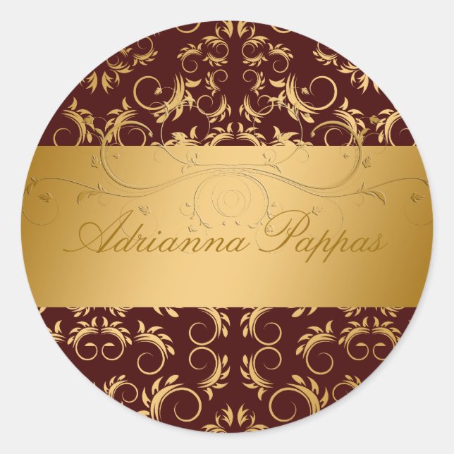 Sticker Rond 311-Golden Divine Chocolat (Devant)