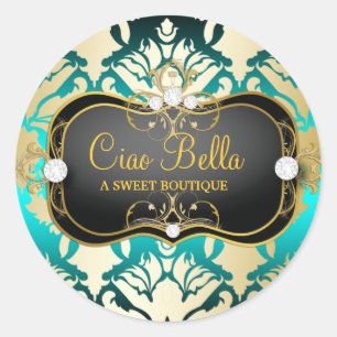 Sticker Rond 311 Jet Black Ciao Bella Aqua Sass