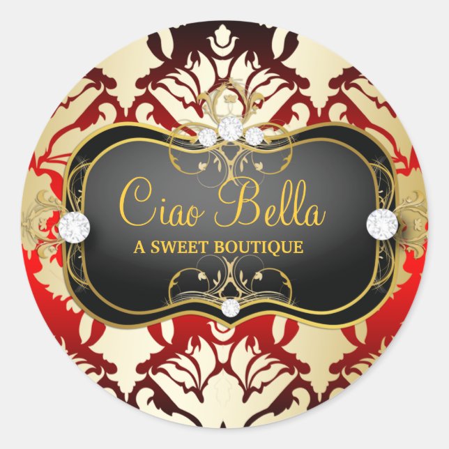 Sticker Rond 311 Jet Black Ciao Bella Cherry Sass (Devant)