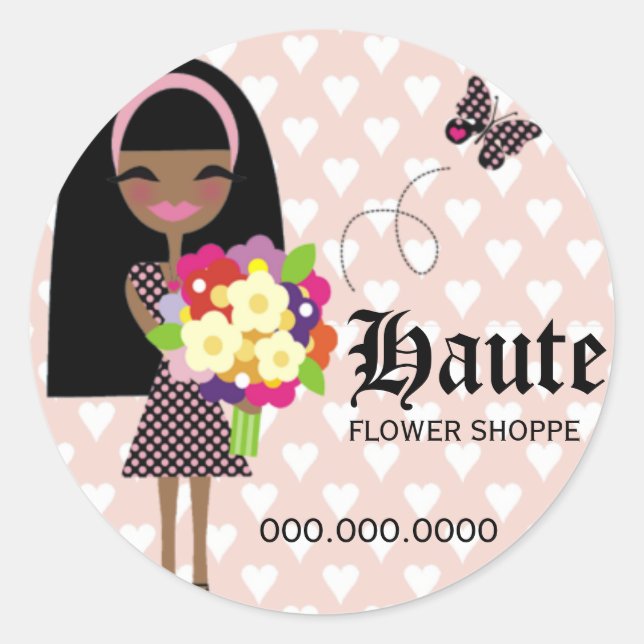 STICKER ROND 311-KIRA | FLEURS ET BOUTEILLES INTERCHANGEABLES (Devant)