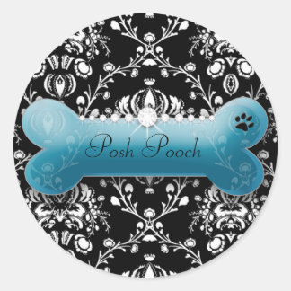 Sticker Rond 311 Poch Poch Poche écorce Turquoise