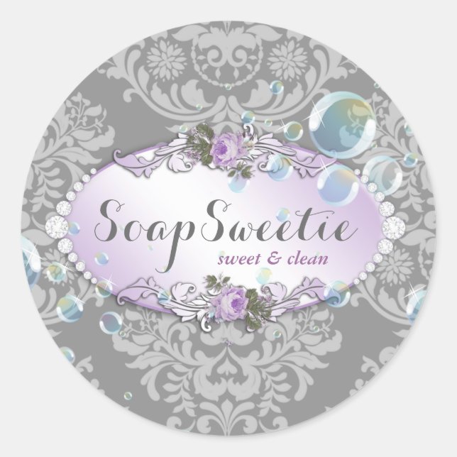 Sticker Rond 311 Savon et bulles faits main (Devant)
