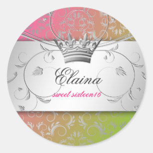 Sticker Rond 311-Silver devinent l'autocollant de lucette de
