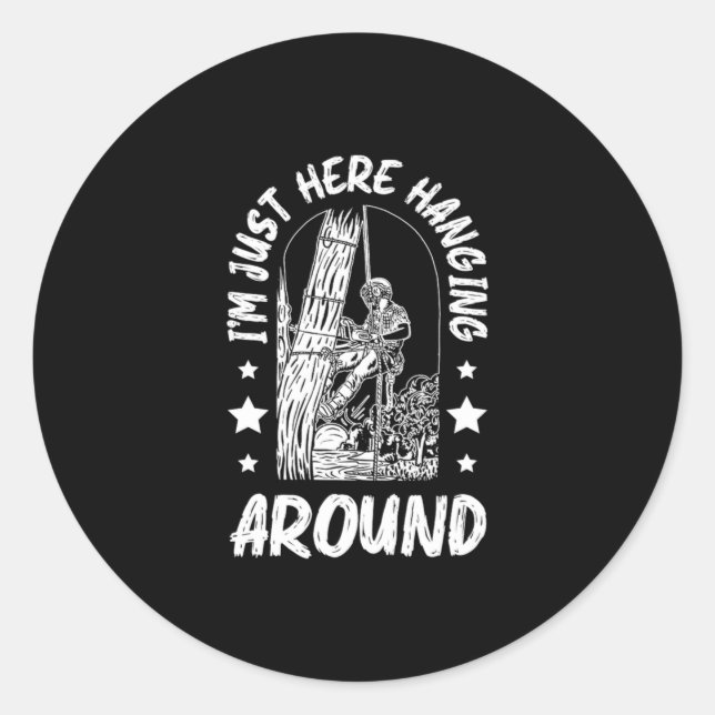 Sticker Rond 31.Arboriste pour une trée (Devant)