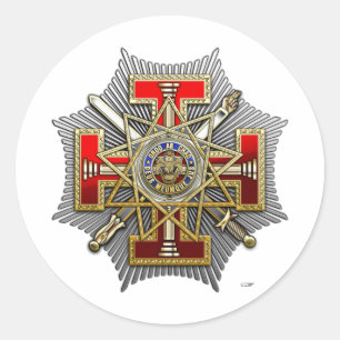 Sticker Rond 33e degré : Grand inspecteur général souverain