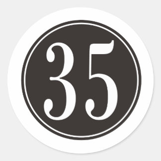 Sticker Rond #35 Cercle noir