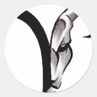 Sticker Rond 398ed2e311876f65315abc50c5e40934—aries-ram-tatouag
