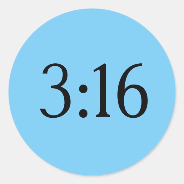 STICKER ROND 3:16 (Devant)