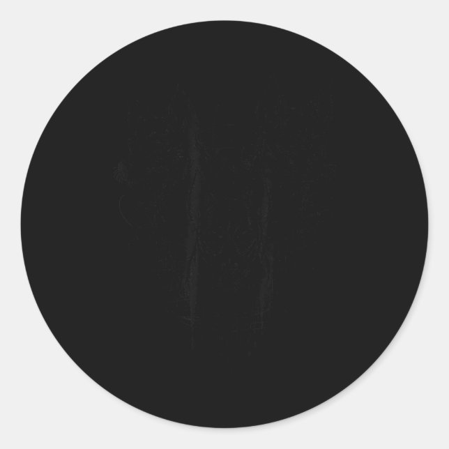 Sticker Rond 3 Angry Dogs Pupes Nge Alt Creepy Goth Horror  (Devant)