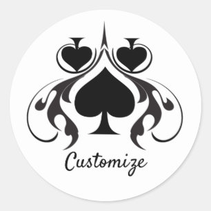 Sticker Rond 3 Black Spins Tribal Thunder_Cove