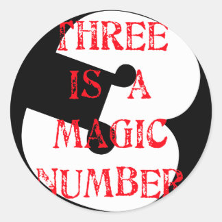Sticker Rond 3 est un numéro magique