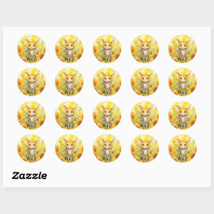 Sticker Rond 3 sur 17 Jardin de tournesol Miceville