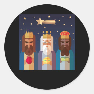 Sticker Rond 3 Wise Men Christmas Story · Jesus Christmas Story