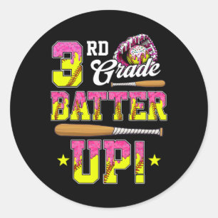 Sticker Rond 3e année Beurre doux Crème glacée Drip Ck À l'écol