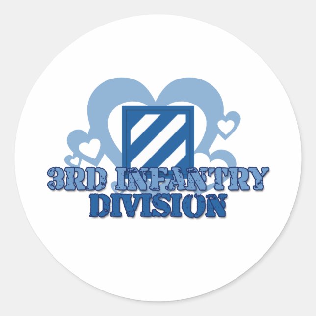Sticker Rond 3e division d'infanterie (Devant)