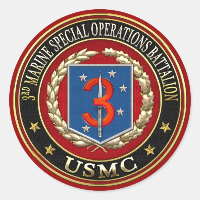 Sticker Rond 3e MSOB [3D] (Devant)