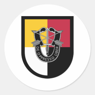 Sticker Rond 3ème Éclair de groupe de forces spéciales