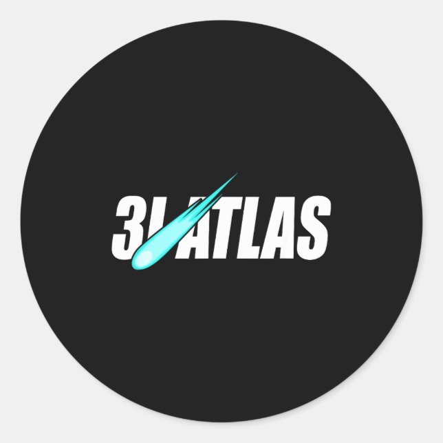 Sticker Rond 3i_atlas Interstellar Comet  (Devant)