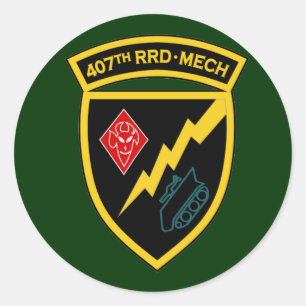 Sticker Rond 407th RRD - SSI Mech