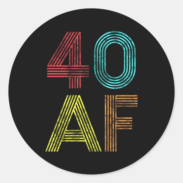 Sticker Rond 40 Af 40E 1979 40 (Devant)