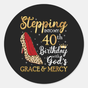 Sticker Rond 40 Entrent Dans Mon 40E