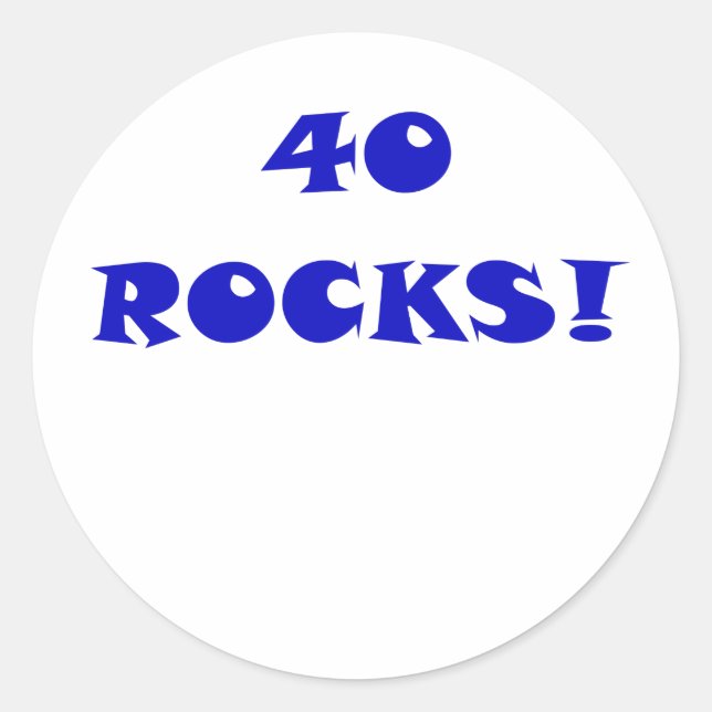 Sticker Rond 40 Roches (Devant)