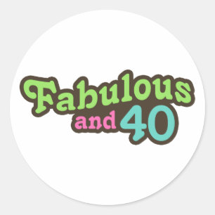 Sticker Rond 40e anniversaire