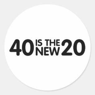 Sticker Rond 40e anniversaire