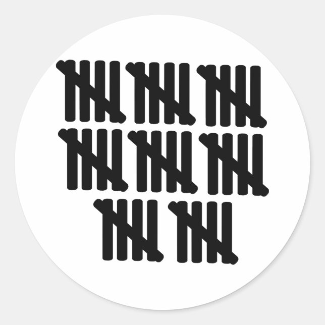 Sticker Rond 40e anniversaire (Devant)