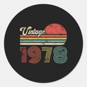 STICKER ROND 45 1978 45E