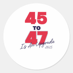 Sticker Rond 45 À 47 Est Une Mise À Niveau 2025