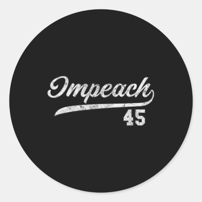 Sticker Rond 45 - Empêcher Trump de s'attaquer à Trump (Devant)