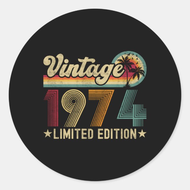 Sticker Rond 49 1974 49E Pour (Devant)