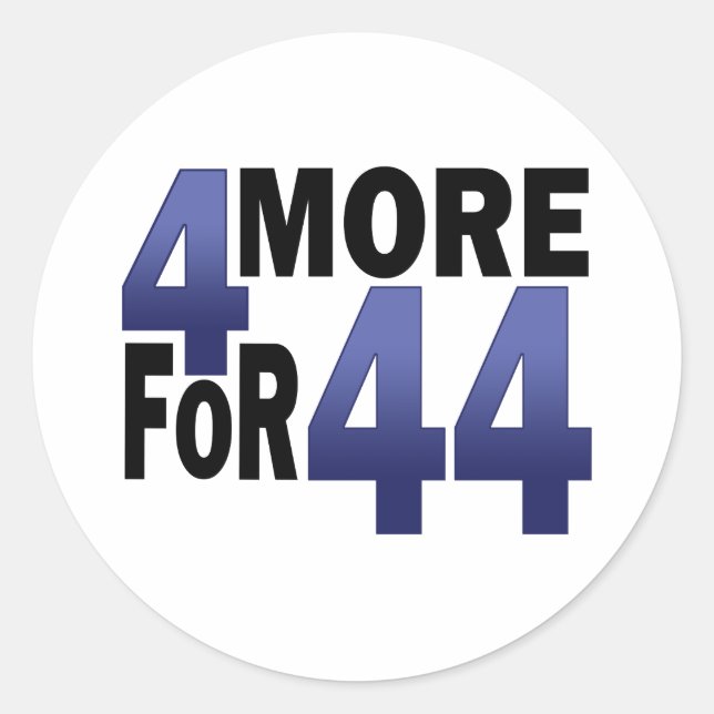 Sticker Rond 4 De Plus Pour 44 (Devant)