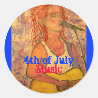 Sticker Rond 4 juillet