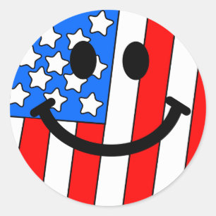 Sticker Rond 4 juillet