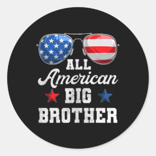 Sticker Rond 4 juillet Chemises de jumelage famille