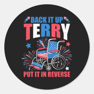 Sticker Rond 4 juillet Feu De Feu Le Remettre Terry Le Mettre D