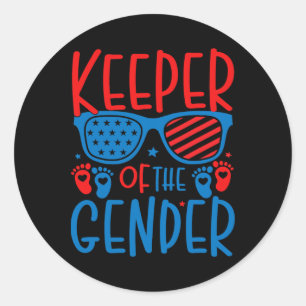 Sticker Rond 4 juillet Gardien De La Révélation De Genre Par By