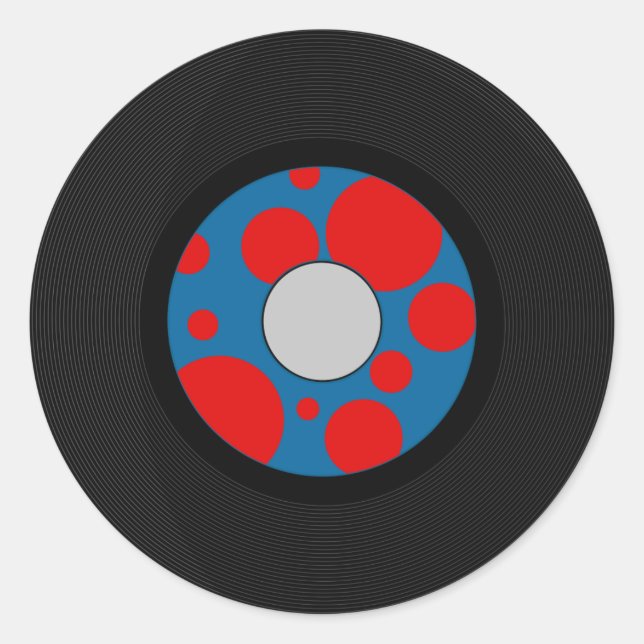 Sticker Rond 4 juillet Sock Hop Party (Devant)