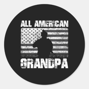 Sticker Rond 4 juillet tous les grands-parents américains