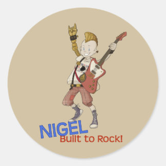 Sticker Rond 4 petits monstres - Nigel