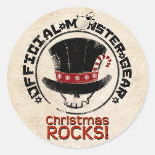 Sticker Rond 4 petits monstres - vacances d'Andy