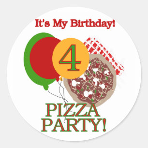 Sticker Rond 4ème T-shirts et cadeaux d'anniversaire de partie