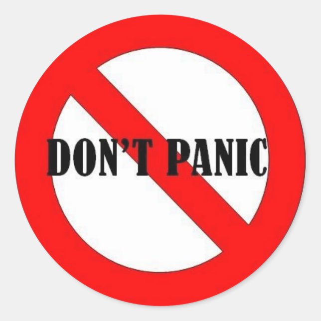 STICKER ROND 4NE PANIQUE PAS (Devant)