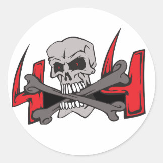 STICKER ROND 4X4