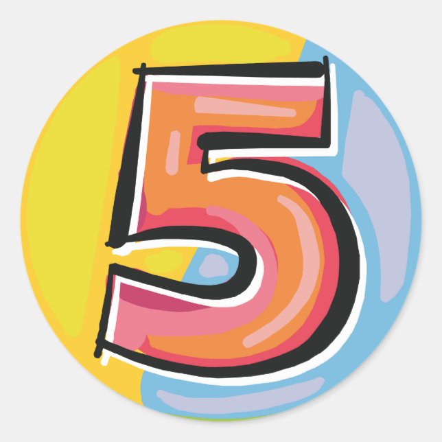 STICKER ROND 5 (Devant)